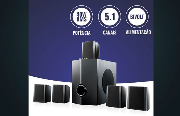 Home Theater W Rms Bivolt Canais Som De Cinema Cidade Store